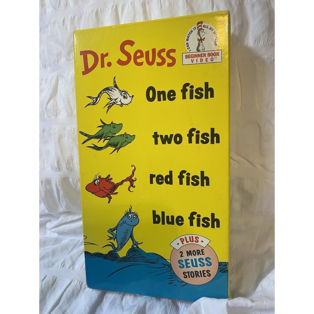 Dr.Seuss One Fish, Two Fish, Red Fish, Blue Fish VHS Tape